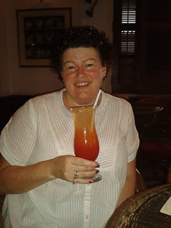Lisa with a Singapore Sling